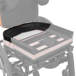 Ghosted image of Birds Eye View of Constructa Flexy Contour as part of seat cushion on a manual wheelchair.